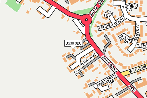 BS30 9BU map - OS OpenMap – Local (Ordnance Survey)