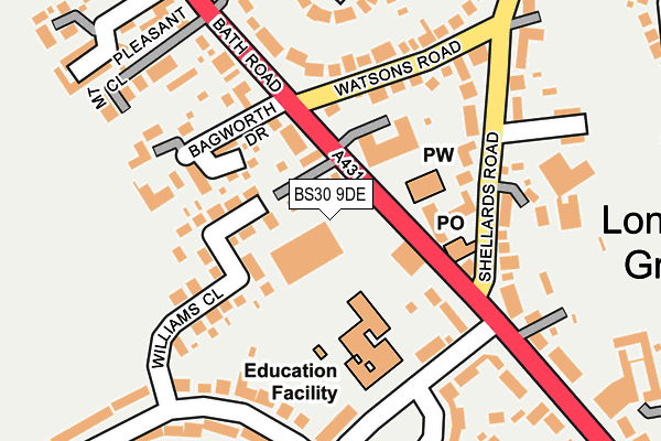 BS30 9DE map - OS OpenMap – Local (Ordnance Survey)