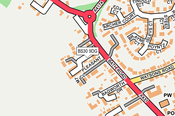 BS30 9DG map - OS OpenMap – Local (Ordnance Survey)