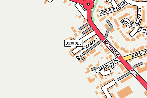 BS30 9DL map - OS OpenMap – Local (Ordnance Survey)