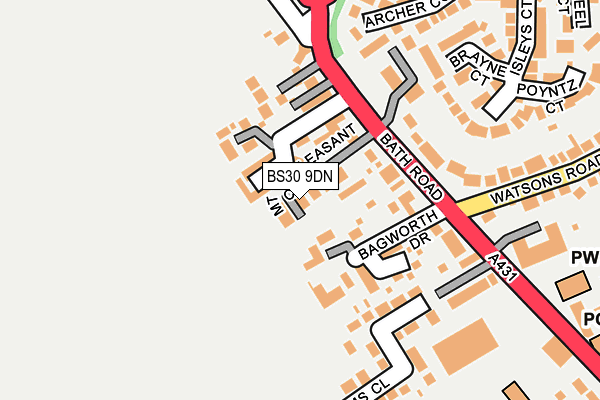 BS30 9DN map - OS OpenMap – Local (Ordnance Survey)