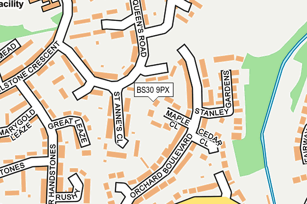 BS30 9PX map - OS OpenMap – Local (Ordnance Survey)