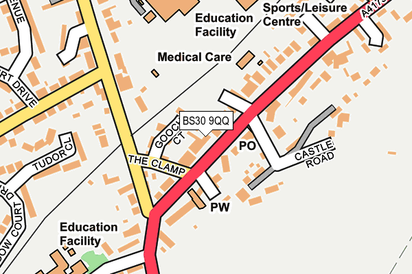 BS30 9QQ map - OS OpenMap – Local (Ordnance Survey)