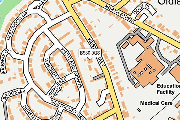 BS30 9QS map - OS OpenMap – Local (Ordnance Survey)
