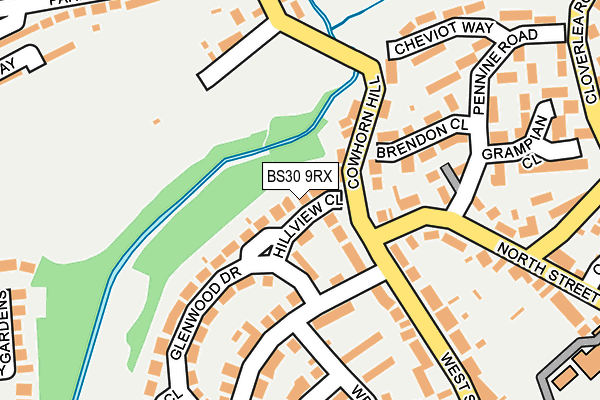 BS30 9RX map - OS OpenMap – Local (Ordnance Survey)