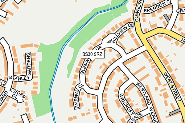 BS30 9RZ map - OS OpenMap – Local (Ordnance Survey)
