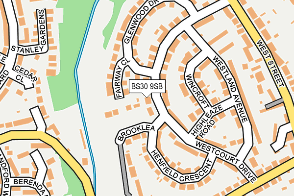 BS30 9SB map - OS OpenMap – Local (Ordnance Survey)