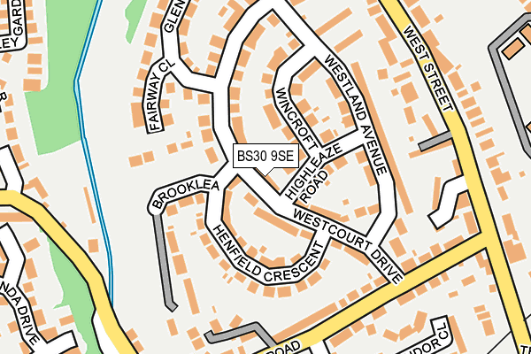 BS30 9SE map - OS OpenMap – Local (Ordnance Survey)