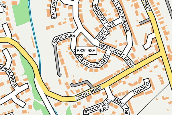 BS30 9SF map - OS OpenMap – Local (Ordnance Survey)