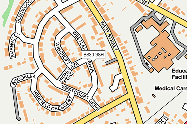 BS30 9SH map - OS OpenMap – Local (Ordnance Survey)