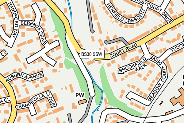BS30 9SW map - OS OpenMap – Local (Ordnance Survey)