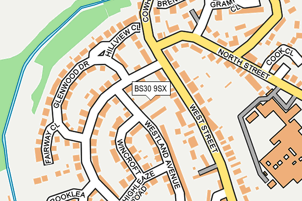 BS30 9SX map - OS OpenMap – Local (Ordnance Survey)