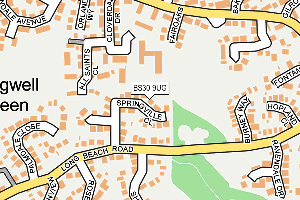 BS30 9UG map - OS OpenMap – Local (Ordnance Survey)