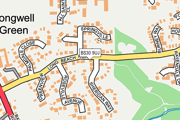 BS30 9UJ map - OS OpenMap – Local (Ordnance Survey)