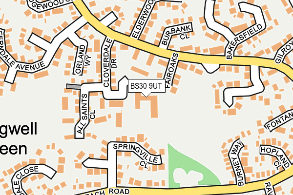 BS30 9UT map - OS OpenMap – Local (Ordnance Survey)