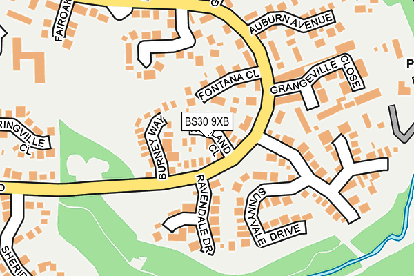 BS30 9XB map - OS OpenMap – Local (Ordnance Survey)