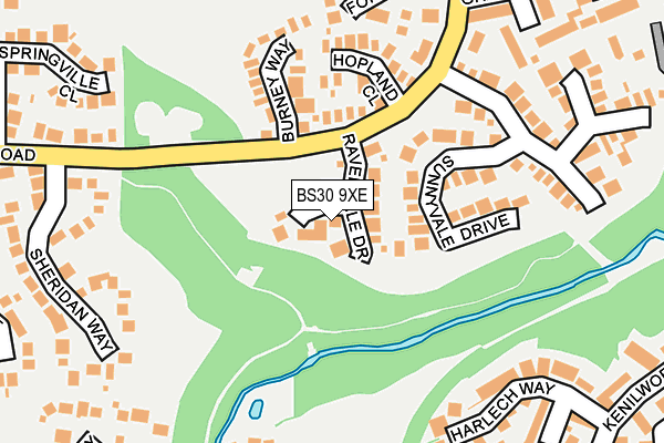 BS30 9XE map - OS OpenMap – Local (Ordnance Survey)