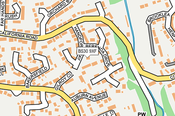 BS30 9XF map - OS OpenMap – Local (Ordnance Survey)