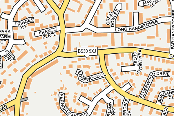 BS30 9XJ map - OS OpenMap – Local (Ordnance Survey)