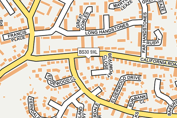 BS30 9XL map - OS OpenMap – Local (Ordnance Survey)