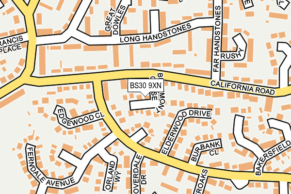 BS30 9XN map - OS OpenMap – Local (Ordnance Survey)