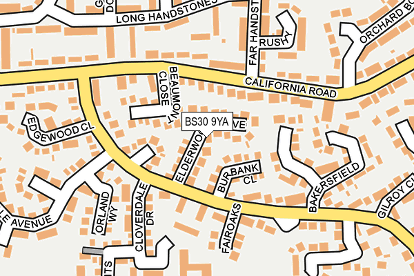 BS30 9YA map - OS OpenMap – Local (Ordnance Survey)