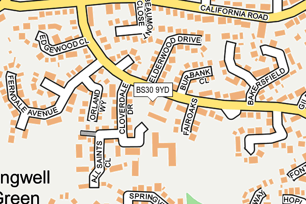 BS30 9YD map - OS OpenMap – Local (Ordnance Survey)