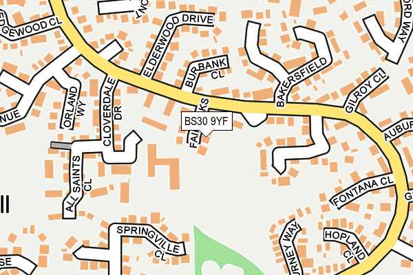 BS30 9YF map - OS OpenMap – Local (Ordnance Survey)