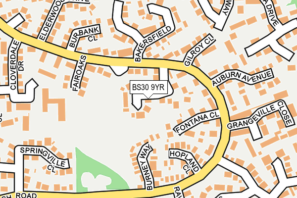 BS30 9YR map - OS OpenMap – Local (Ordnance Survey)