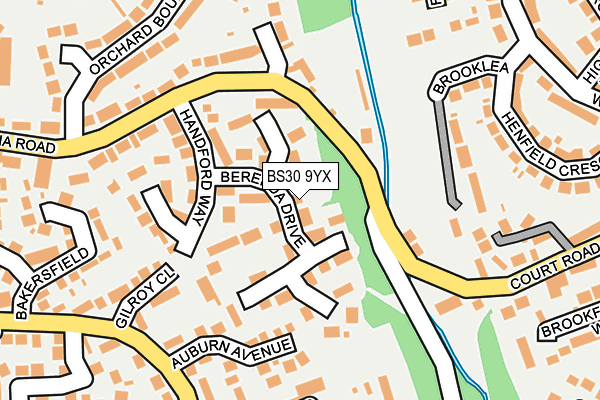 BS30 9YX map - OS OpenMap – Local (Ordnance Survey)