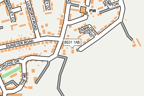 BS31 1AB map - OS OpenMap – Local (Ordnance Survey)