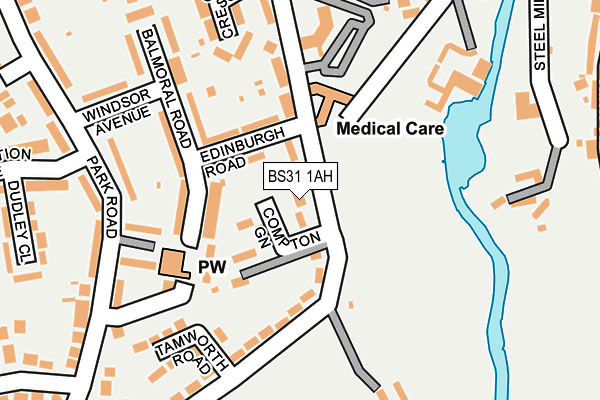 BS31 1AH map - OS OpenMap – Local (Ordnance Survey)