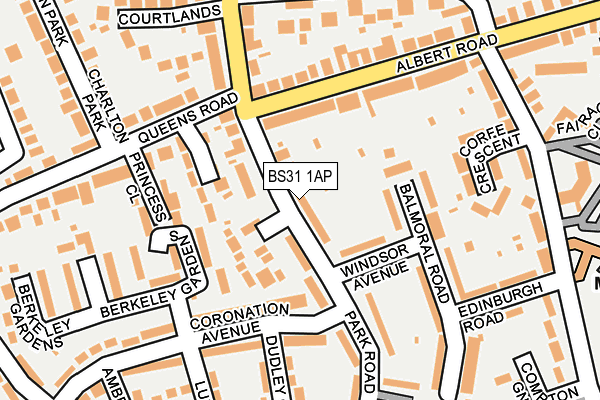 BS31 1AP map - OS OpenMap – Local (Ordnance Survey)