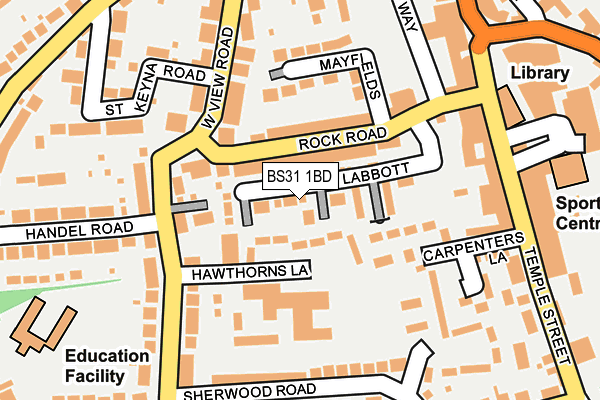 BS31 1BD map - OS OpenMap – Local (Ordnance Survey)