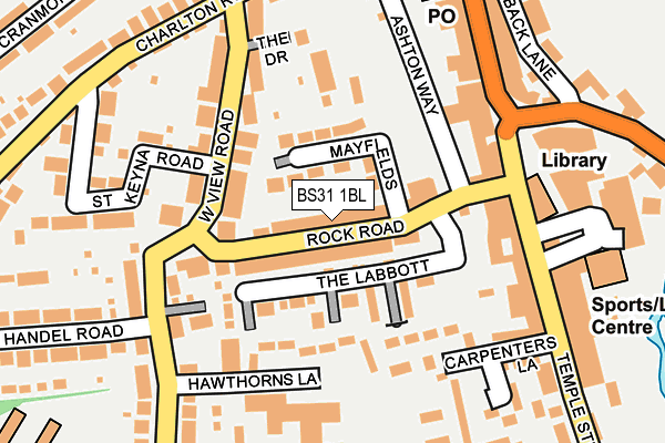 BS31 1BL map - OS OpenMap – Local (Ordnance Survey)