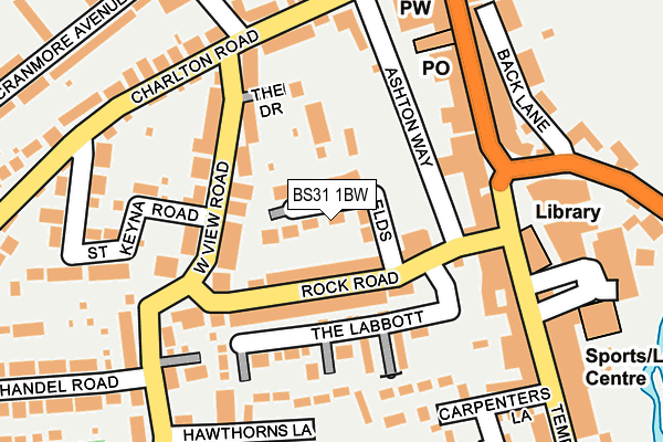 BS31 1BW map - OS OpenMap – Local (Ordnance Survey)