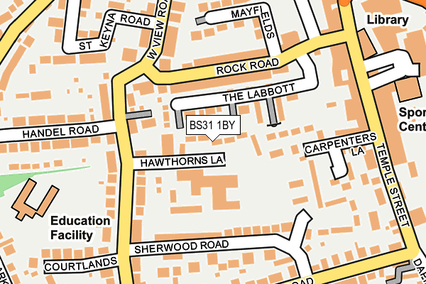 BS31 1BY map - OS OpenMap – Local (Ordnance Survey)