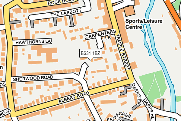 BS31 1BZ map - OS OpenMap – Local (Ordnance Survey)