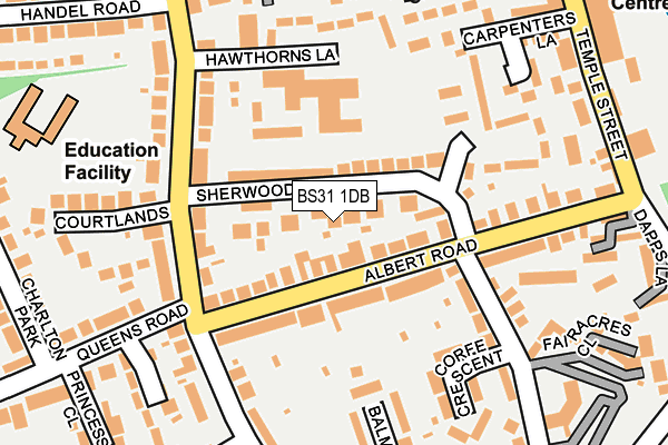 BS31 1DB map - OS OpenMap – Local (Ordnance Survey)