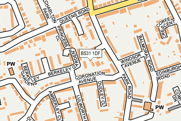 BS31 1DF map - OS OpenMap – Local (Ordnance Survey)