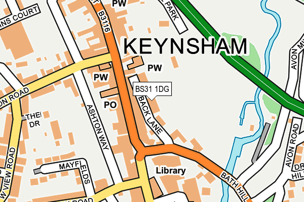 BS31 1DG map - OS OpenMap – Local (Ordnance Survey)