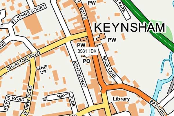 BS31 1DX map - OS OpenMap – Local (Ordnance Survey)