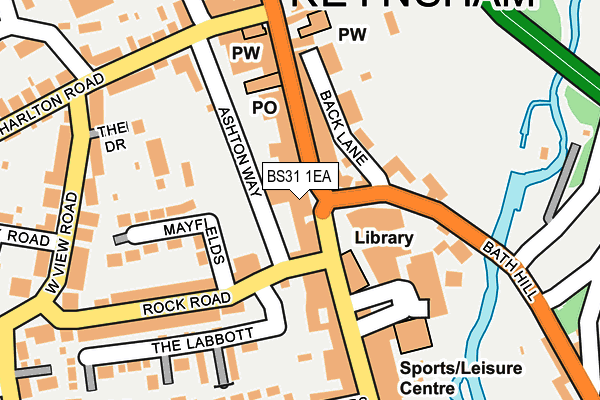 BS31 1EA map - OS OpenMap – Local (Ordnance Survey)