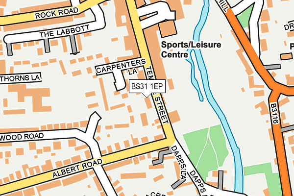 BS31 1EP map - OS OpenMap – Local (Ordnance Survey)