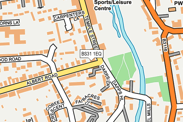 BS31 1EQ map - OS OpenMap – Local (Ordnance Survey)