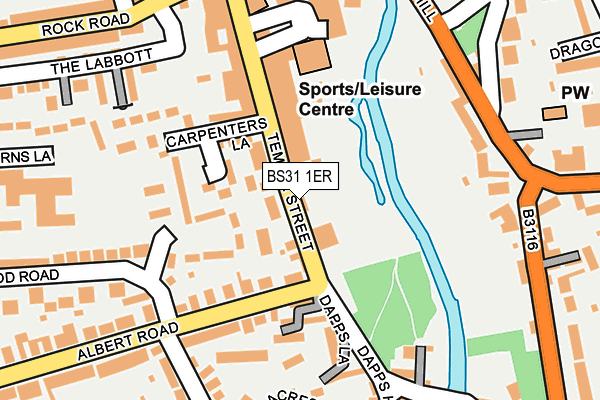 BS31 1ER map - OS OpenMap – Local (Ordnance Survey)