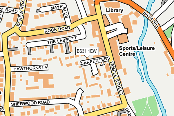 BS31 1EW map - OS OpenMap – Local (Ordnance Survey)