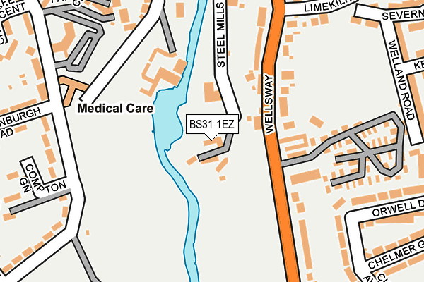 BS31 1EZ map - OS OpenMap – Local (Ordnance Survey)