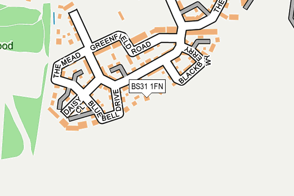 BS31 1FN map - OS OpenMap – Local (Ordnance Survey)