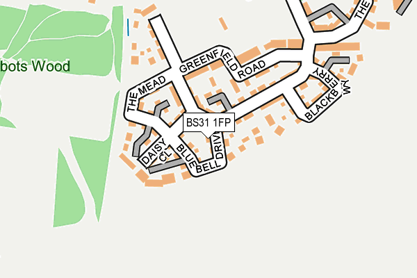 BS31 1FP map - OS OpenMap – Local (Ordnance Survey)